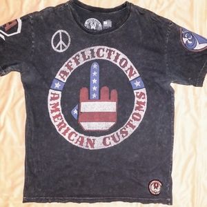 RARE AFFLICTION 'F.U.' Shirt (L)